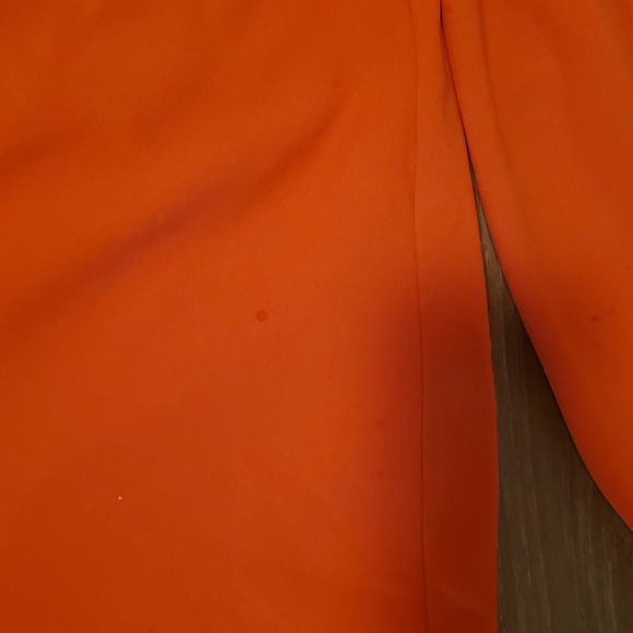 Vintage 1980s Orange White Embroidered Lightweight Varsity Jacket Large 80s #76 - Picture 14 of 16